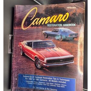 HPBooks Camaro Restoration Handbook 1967-1981 Tom Currao Ron Sessions Good DIY